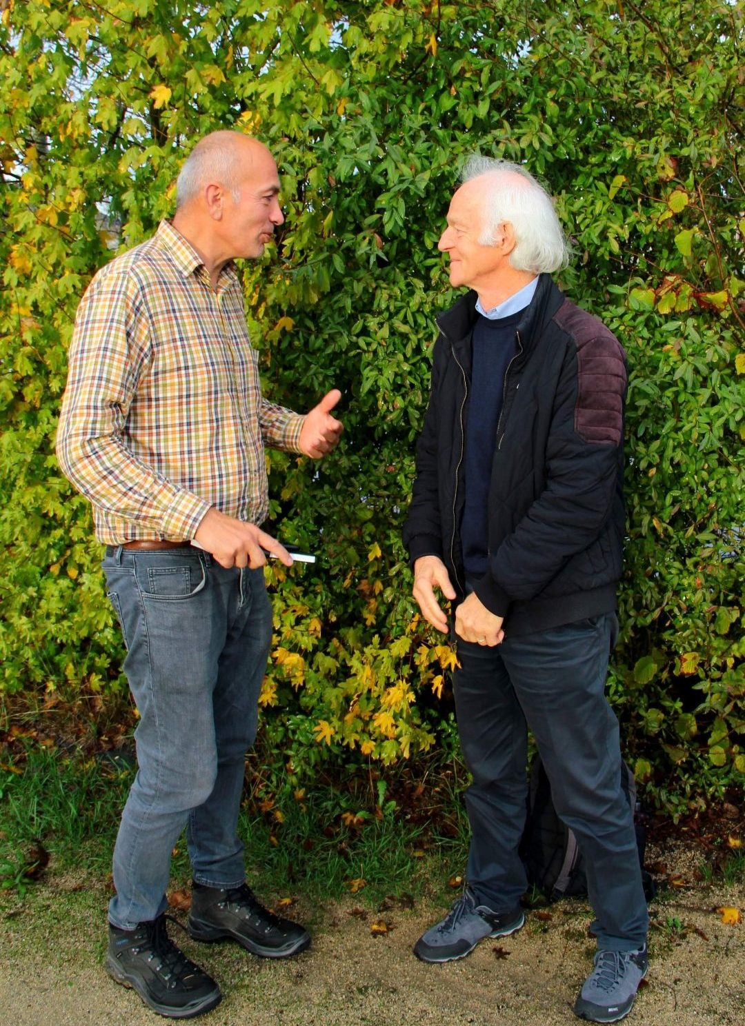 Ernst Zürcher et Luc Koedinger, co-fondateur de la coopérative Canopée
